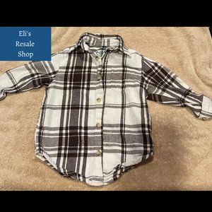 Arizona Small Boys Flannel Small Button Down